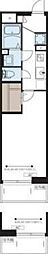 リブリ・青砥 4階1Kの間取り