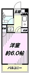 グレース牛浜 ワンルームの間取図画像