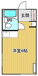 スカイビル 3階ワンルームの間取り