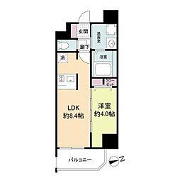 Osaka Metro御堂筋線 大国町駅 徒歩6分の賃貸マンション 3階1LDKの間取り