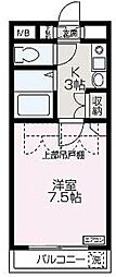 ポラリス志木 1Kの間取図画像