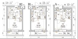 ECREDE横濱吉野町 1Kの間取図画像