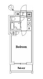 パレ・ホームズ田無 5階1Kの間取り