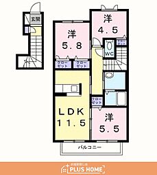 シャーメゾン西庄 3LDKの間取図画像