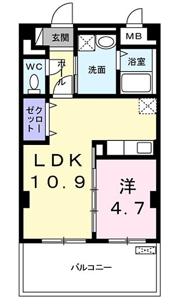 アウリ藤が丘 603｜神奈川県横浜市青葉区藤が丘１丁目(賃貸マンション1LDK・6階・40.06㎡)の写真 その2