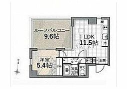 TAS上北沢レジデンス 3階1LDKの間取り