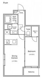 ラクラス四谷三丁目 1階1DKの間取り