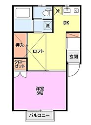 間取図画像 1DK