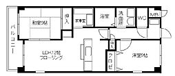 メゾン華観月 2LDKの間取図画像