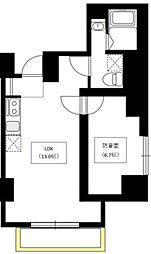 Bel Canto浅草蔵前 3階1LDKの間取り