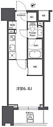 コンフォリア東陽町 1Kの間取図画像