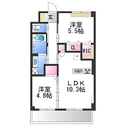 間取図画像 2LDK