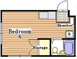 アートハイム南池袋 1階ワンルームの間取り