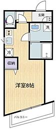 エスポワール喜多見 1Kの間取図画像
