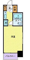 ビッグヴァンステイツ伊勢佐木南2 1Kの間取図画像