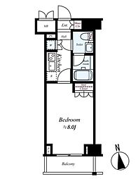 セジョリ蒲田イースト 1Kの間取図画像
