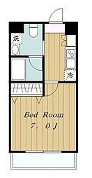 アーデン町田 5階1Kの間取り