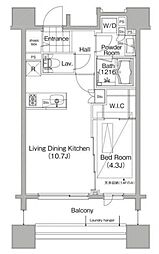 間取図画像 1LDK
