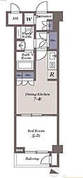 ドゥーエ参宮橋 1LDKの間取図画像