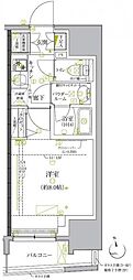 クレイシア板橋モデルノ 1Kの間取図画像