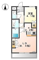 ＳＵＮ 　ＰＡＴＩＯ　III 2階1LDKの間取り