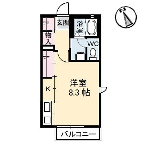 ハッピーチャイム A0101｜鳥取県米子市旗ヶ崎６丁目(賃貸アパート1R・1階・30.00㎡)の写真 その2