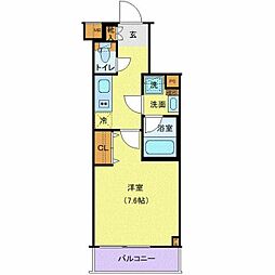 東武東上線 中板橋駅 徒歩9分の賃貸マンション 3階1Kの間取り