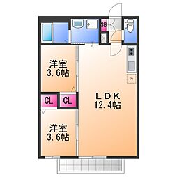 間取図画像 2LDK