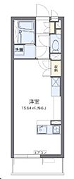 レオパレスクレイノパレスアニマル21 ワンルームの間取図画像