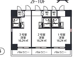 シティマンション川崎 ワンルームの間取図画像