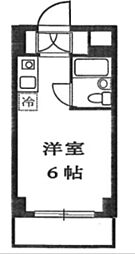 東村山ペガサスビル ワンルームの間取図画像