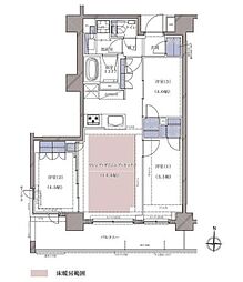 ディームス横濱青木町 3LDKの間取図画像
