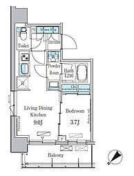 パークアクシス押上テラス 1LDKの間取図画像