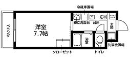 メゾン西荻窪 1Kの間取図画像