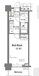 ParkAxis辰巳STAGE 1Kの間取図画像