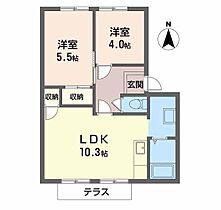 グリーンライフ平城 C103 ｜ 奈良県奈良市中山町1719-1（賃貸アパート2LDK・1階・46.00㎡） その2