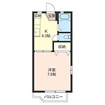 サンドゥエルＢ 00101 ｜ 群馬県高崎市上並榎町1376-1（賃貸アパート1K・1階・24.92㎡） その2