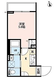 Smart Home 五香 1Kの間取図画像