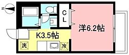 ピュアハイム1 1Kの間取図画像