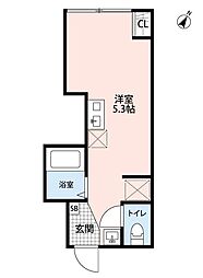 メゾン・ルピナス ワンルームの間取図画像