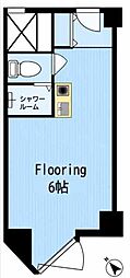 五反田サンハイツ ワンルームの間取図画像
