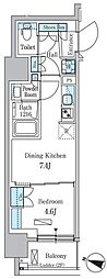 PARKAXIS板橋本町ステーションゲート 1DKの間取図画像
