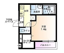 フジパレス初芝駅東II番館 1Kの間取図画像