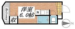 メゾン・ド・アルジャン ワンルームの間取図画像