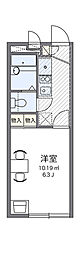レオパレスかねた 1Kの間取図画像