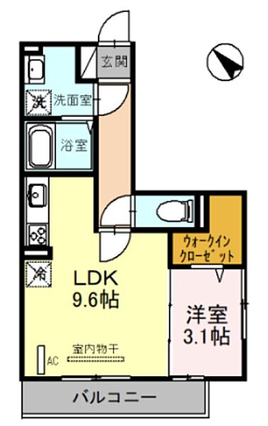 コリーヌヴェール上小 201｜埼玉県さいたま市大宮区上小町(賃貸アパート1LDK・2階・35.35㎡)の写真 その2