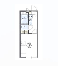 レオパレスグリーンハイム2 1Kの間取図画像