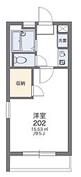 レオパレスパストラル 1Kの間取図画像