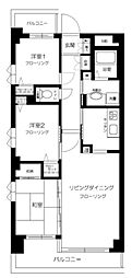 ドエル住吉 3LDKの間取図画像