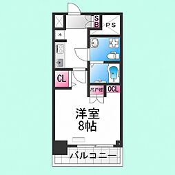 Racine宿院 1Kの間取図画像